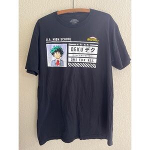 My Hero Academia Deku ID Card Tee Men’s Size Large